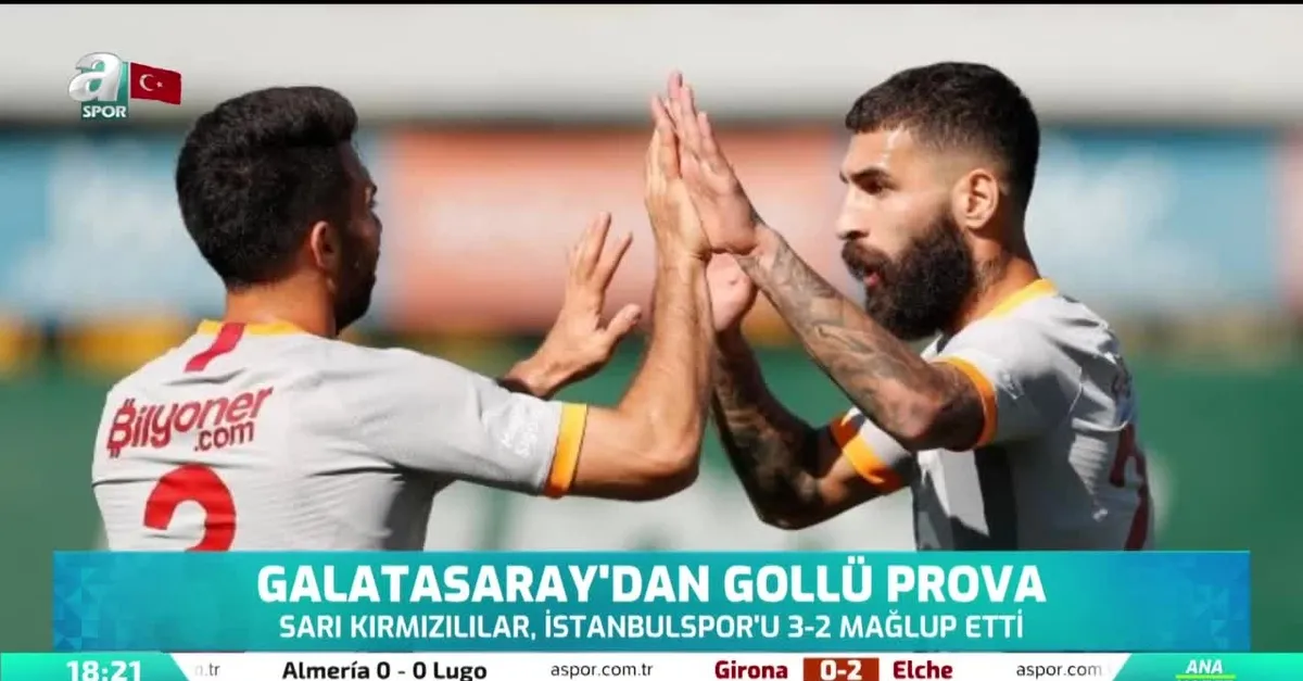 Galatasaray'dan gollü prova