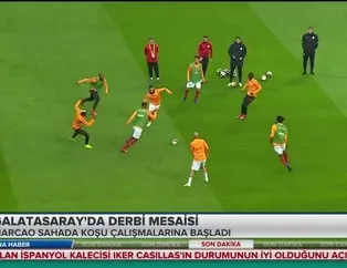 Galatasaray'da derbi mesaisi