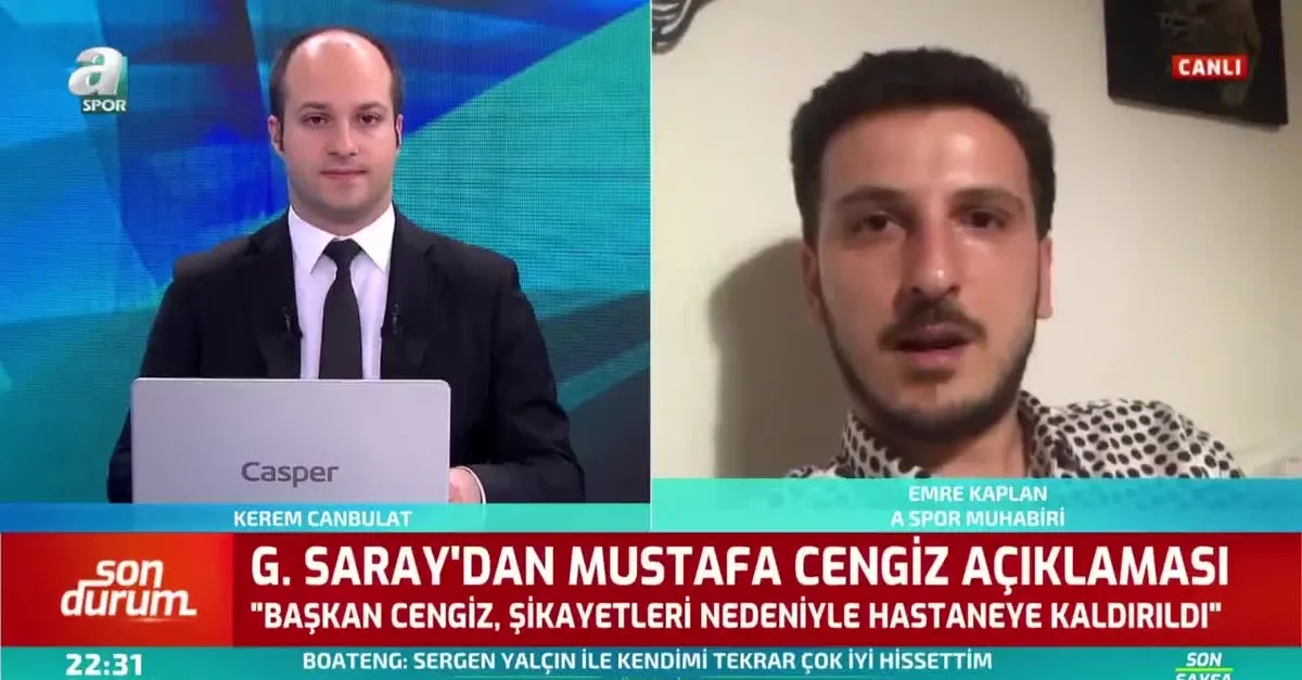 Mustafa Cengiz hastaneye kaldırıldı
