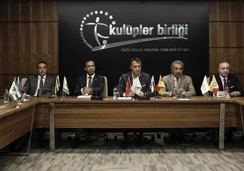 Kulüpler Birliği'ne büyük tepki! Siz hepiniz biz tek...