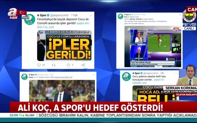 A Spor'dan Ali Koç'a yanıt