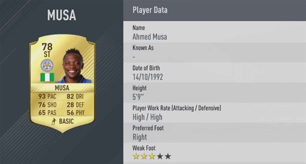 FIFA 17’nin en hızlı oyuncuları