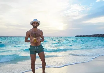 Mohamed Salah tatilin tadını çıkarıyor