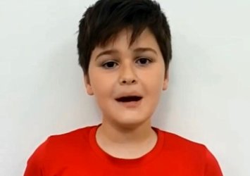 Minik futbolculardan 'Evde Kal' çağrısı