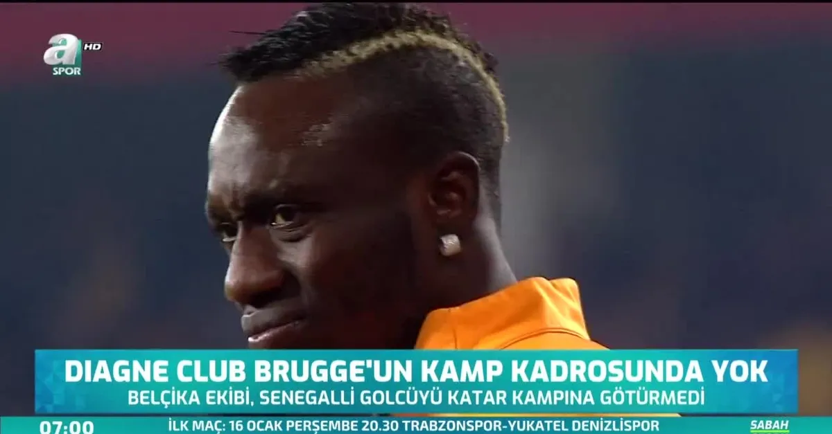 Diagne Club Brugge kamp kadrosunda yok