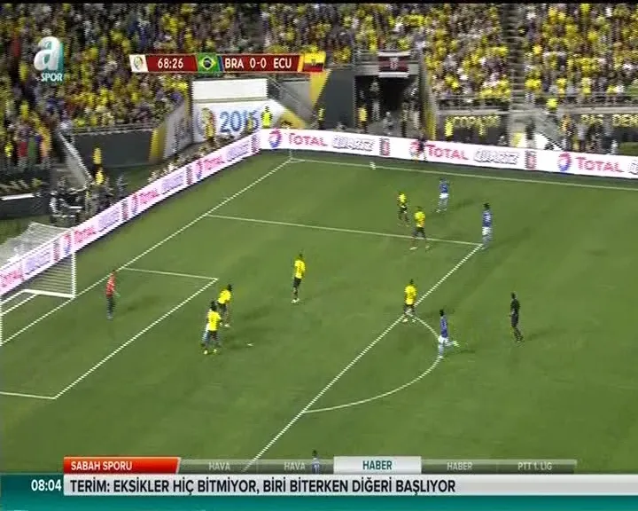 Copa Ameica'da Brezilya 0-0 Ekvador - 1