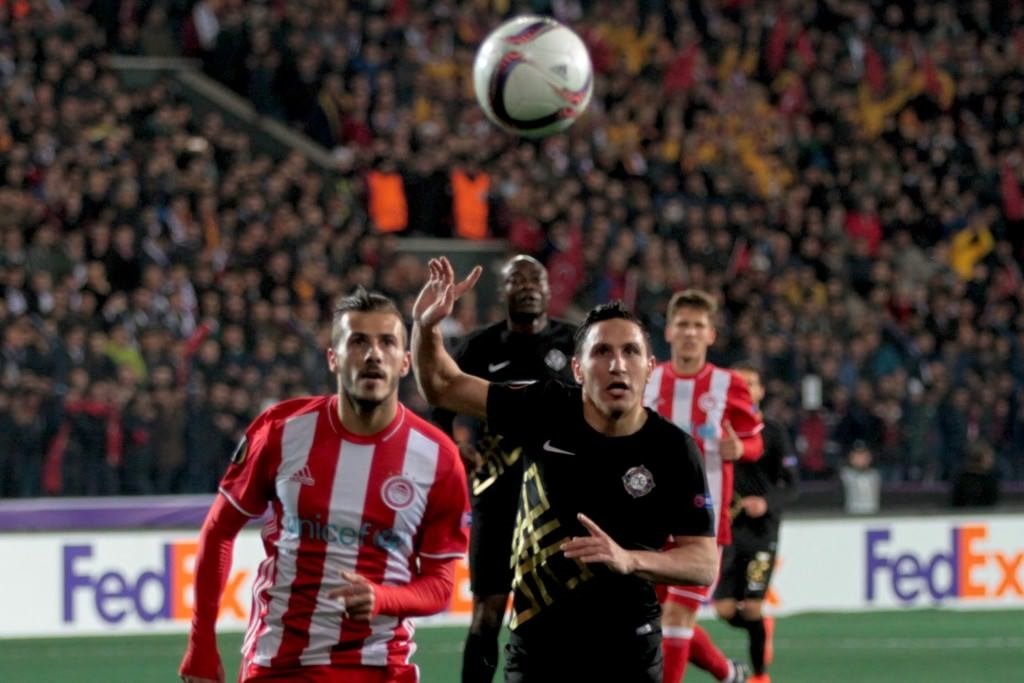 Osmanlıspor - Olympiakos maçından kareler
