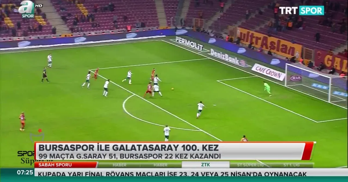Bursaspor ile Galatasaray 100. kez