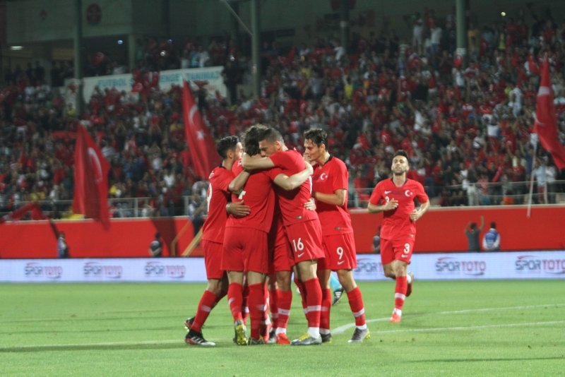 Türkiye - Özbekistan maçından kareler...