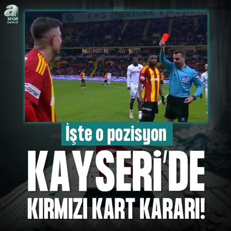Zecorner Kayserispor - Trabzonspor maçında kırmızı kart kararı! İşte o pozisyon