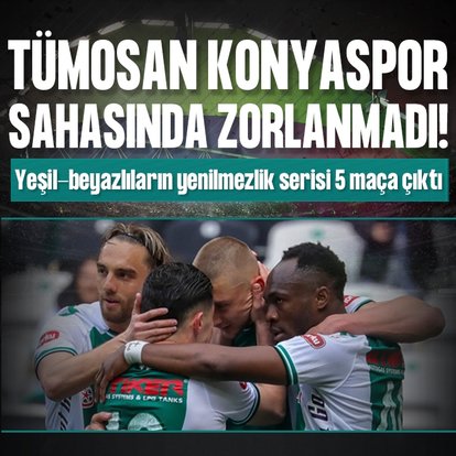 TÜMOSAN Konyaspor evinde çok rahat kazandı!