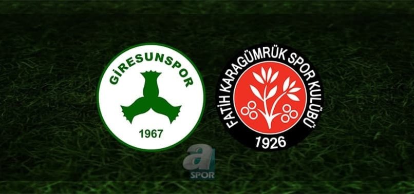 Giresunspor - Karagümrük maçı CANLI