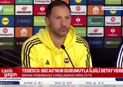 Fenerbahçe'de Tedesco'dan Becao sözleri!