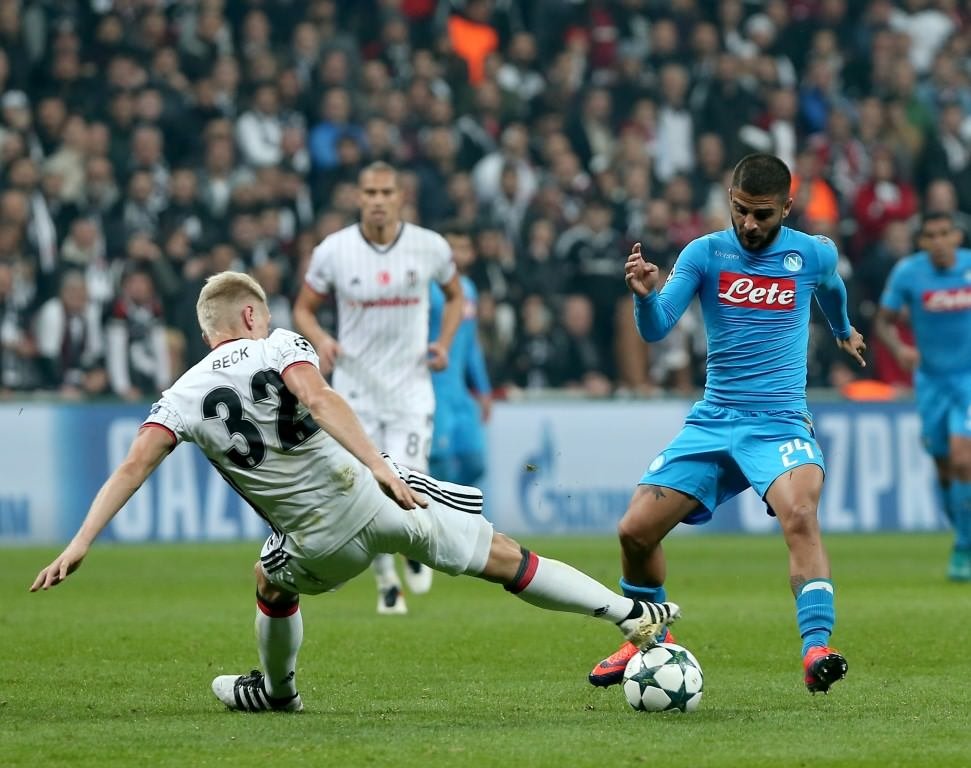 Beşiktaş-Napoli karşılaşmasından kareler