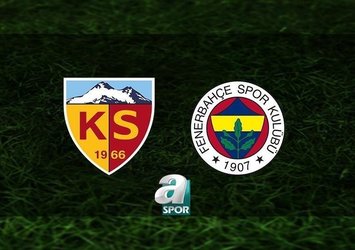 F.Bahçe'nin Kayserispor maçı 11'i belli oldu!