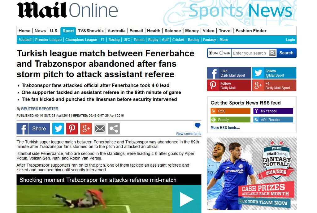 Dünya basını olaylı derbiyi böyle yazdı