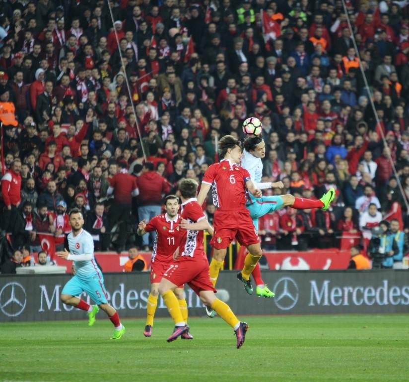 Türkiye - Moldova maçından kareler