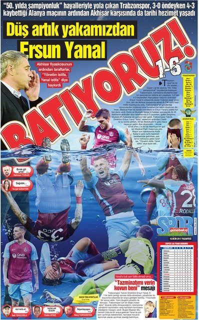 Trabzonspor’a yerel basından ağır eleştiri