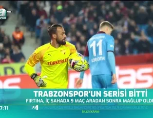 Trabzonspor'un serisi sona erdi