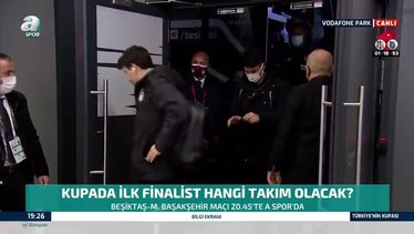 Beşiktaş Başakşehir maçı için stada ulaştı