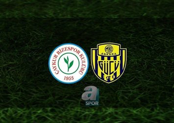 Rizespor - Ankaragücü | CANLI