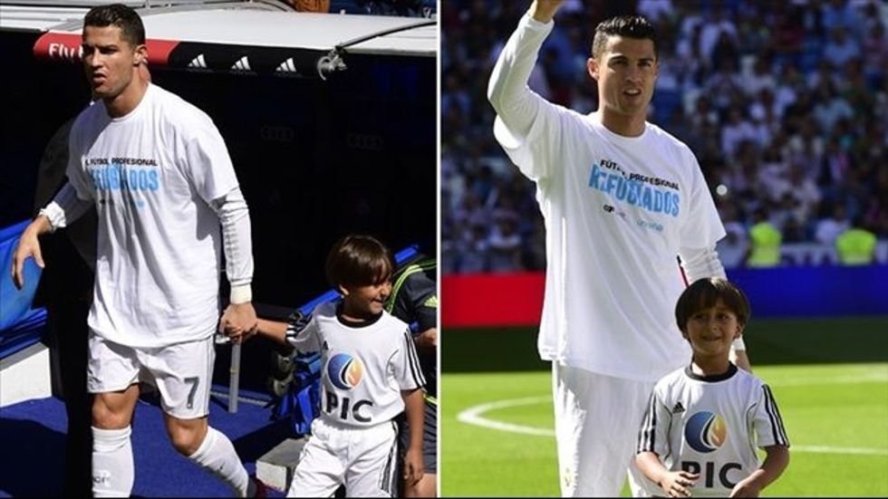 Her zaman Suriyeli çocukların yanında: Cristiano Ronaldo