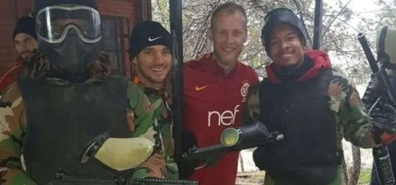 Galatasaray'da paintball keyfi