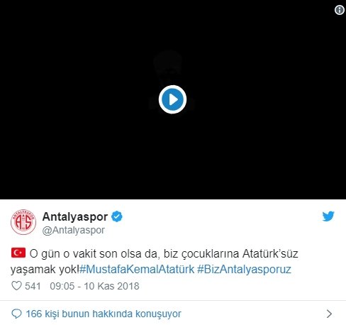 Spor Camiasından 10 Kasım Mesajları