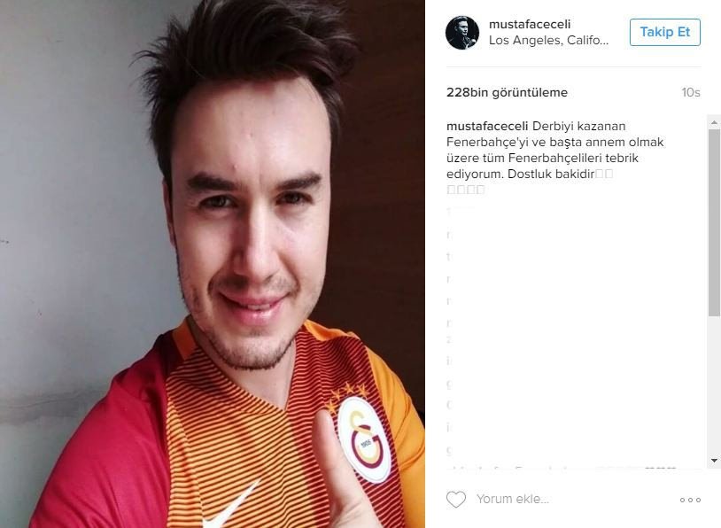 Ünlülerin derbi paylaşımı