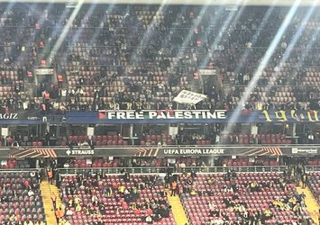 F.Bahçe taraftarından Filistin'e destek