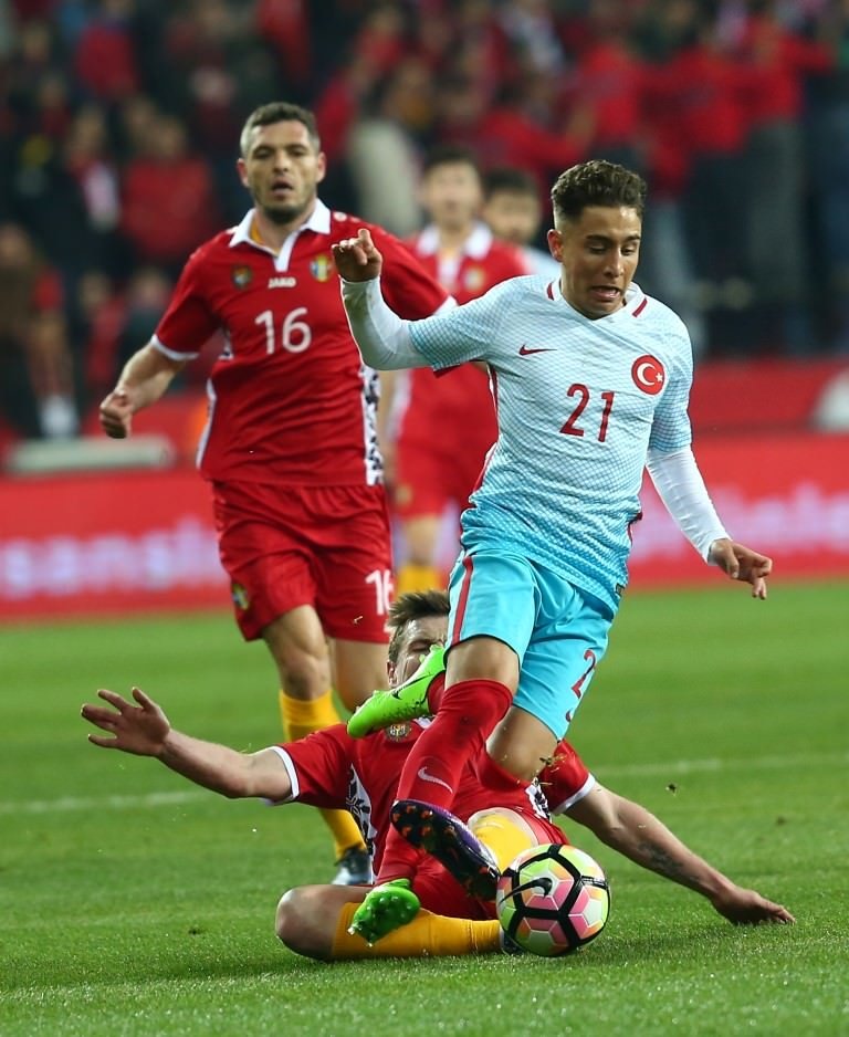 Türkiye - Moldova maçından kareler