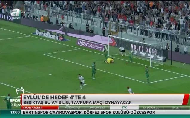 Beşiktaş Eylül'de 4'te 4 istiyor