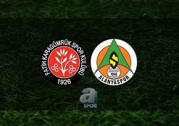 Fatih Karagümrük - Alanyaspor maçı ne zaman?