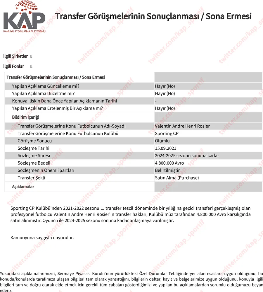 SON DAKİKA BEŞİKTAŞ HABERLERİ - Beşiktaş Valentin Rosier'in bonservisini aldığını açıkladı (Spor haberleri) - 1