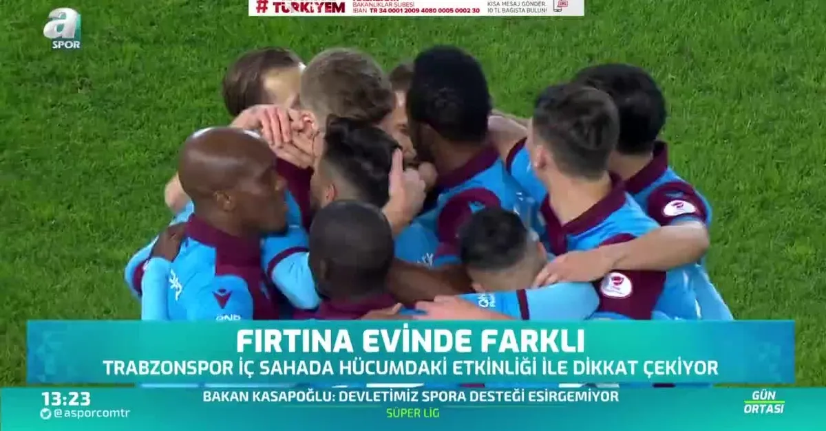 Trabzonspor evinde farklı