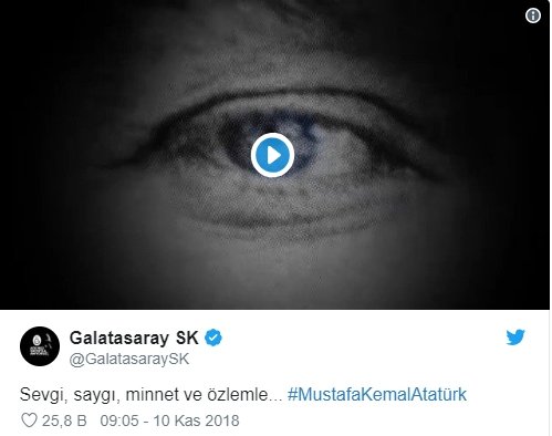 Spor Camiasından 10 Kasım Mesajları