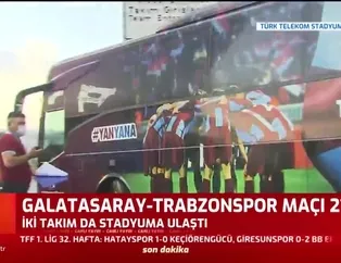 Trabzonspor kafilesi stadyuma ulaştı