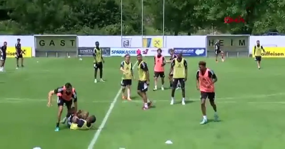 Beşiktaş idmanında ilginç anlar! Ghezzal ve Rosier...