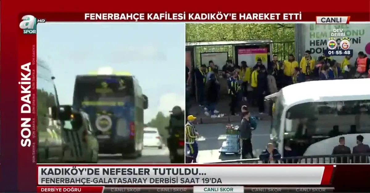 Fenebahçe kafilesi Kadıköy'e hareket etti