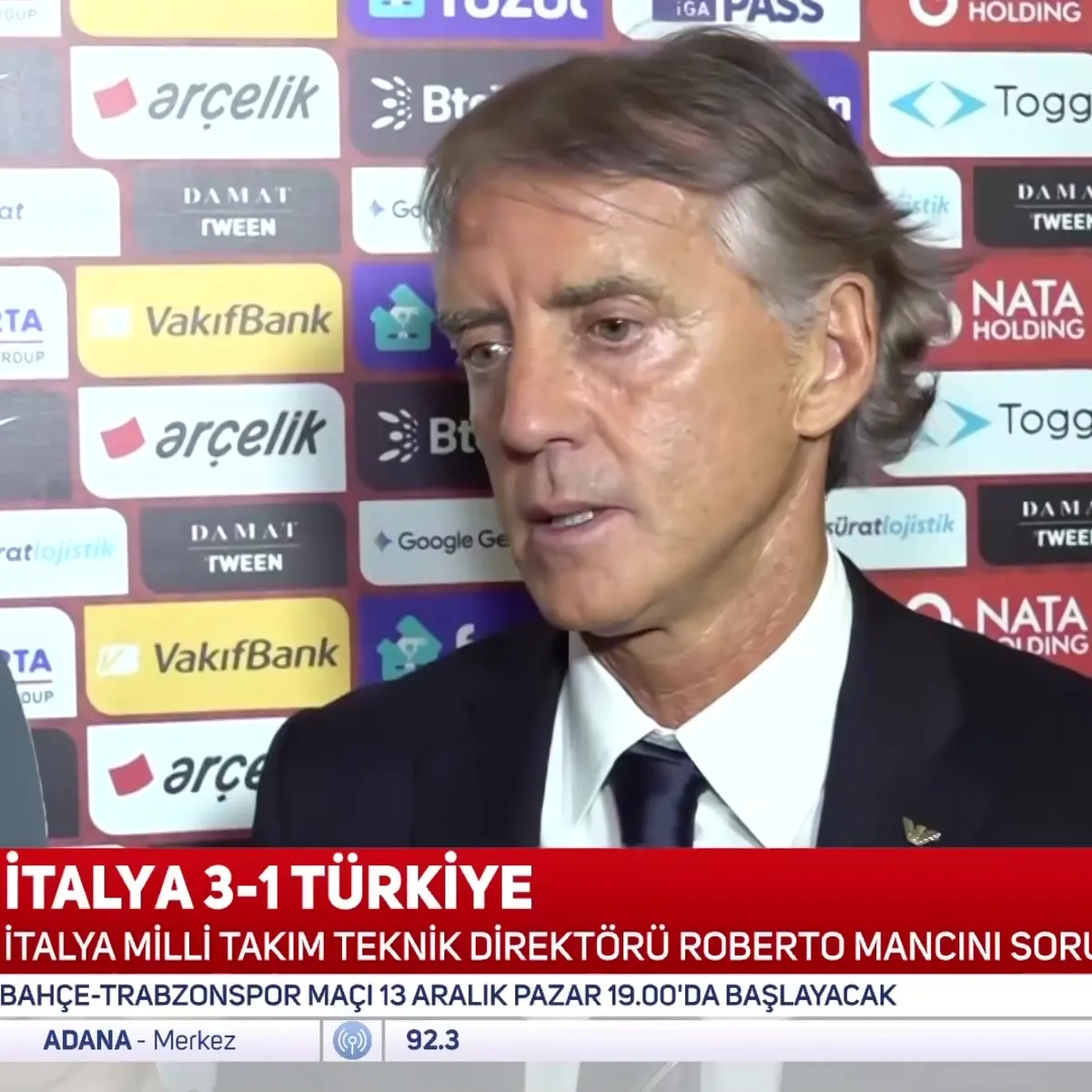 Roberto Mancini: Türkiye iyi mücadele etti
