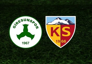 Giresunspor-Kayserispor | CANLI