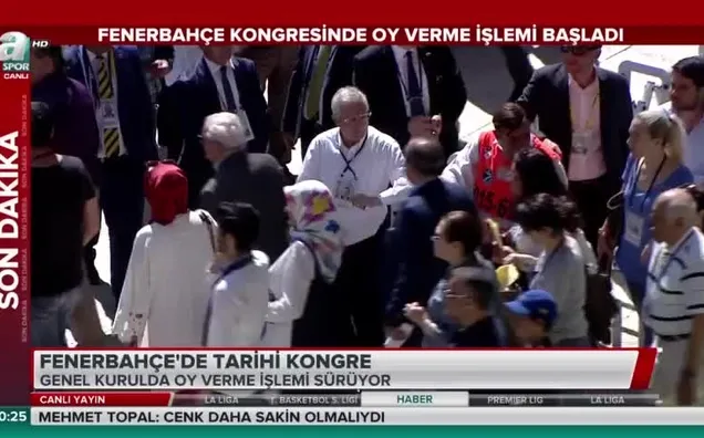 Aziz Yıldırım üyeleri kapıda karşıladı