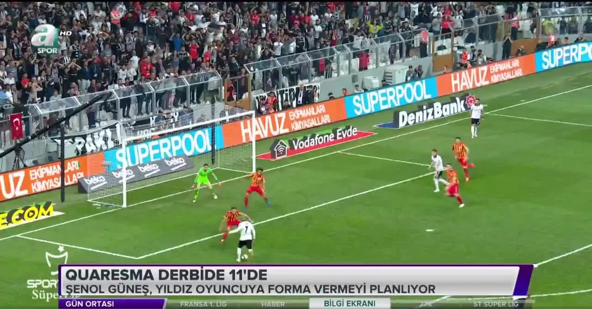 Quaresma derbide ilk 11'de