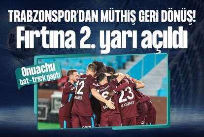 Trabzonspor’dan müthiş geri dönüş!