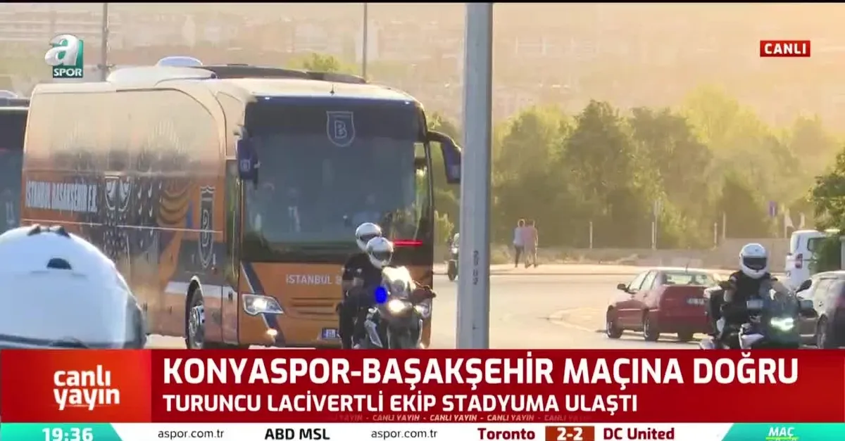 Başakşehir kafilesi stadyuma ulaştı