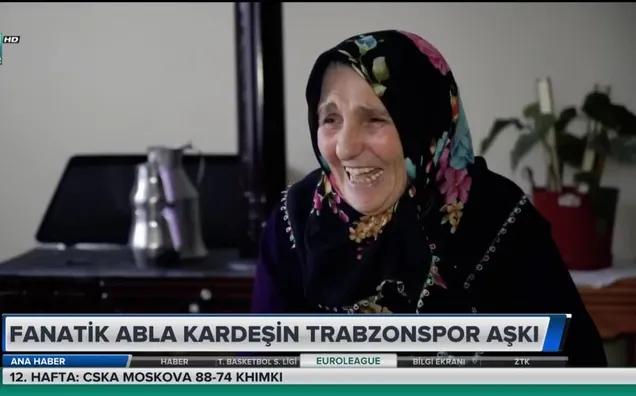 Fanatik abla kardeşin Trabzonspor aşkı