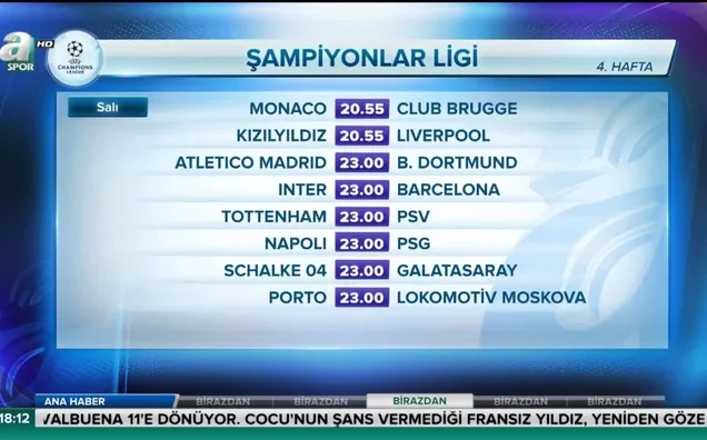 Şampiyonlar Ligi'nde 4. hafta heyecanı!