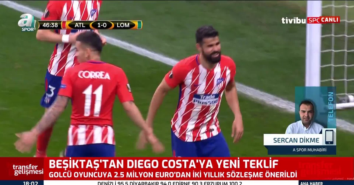 Beşiktaş'tan Diego Costa'ya yeni teklif!