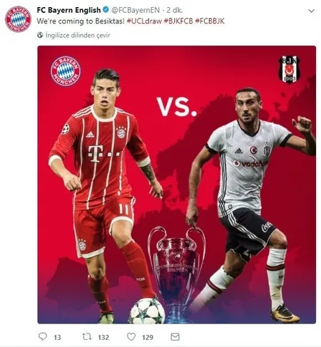 B. Münih'ten Beşiktaş paylaşımı - 1