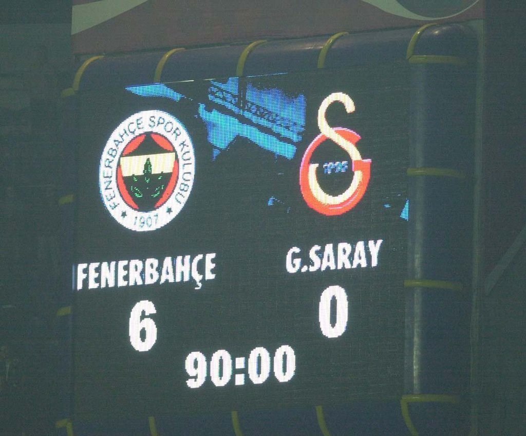 Fenerbahçe - Galatasaray: 6-0 / 6 Kasım 2002